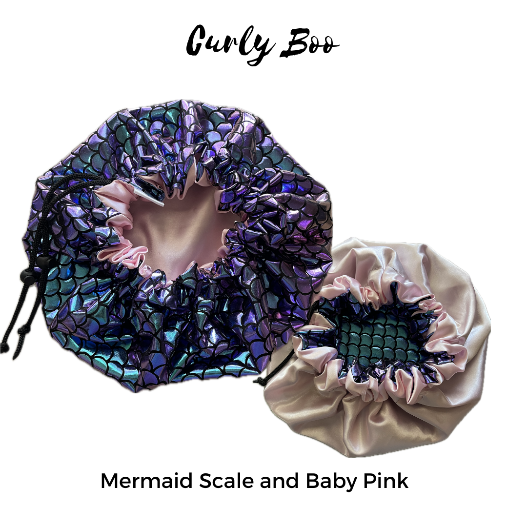 Mermaid Satin Bonnet Collection - Curly Boo