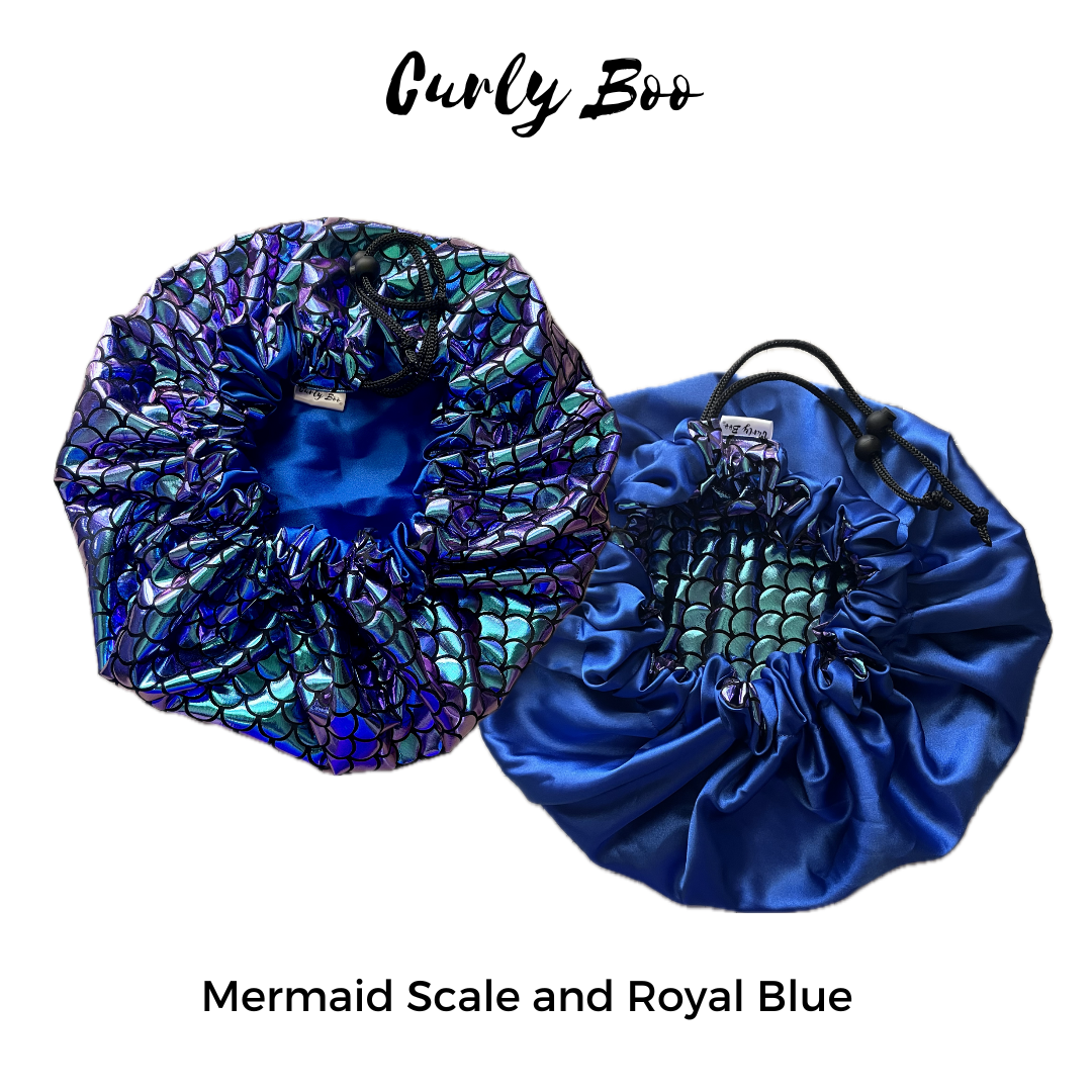 Mermaid Satin Bonnet Collection - Curly Boo