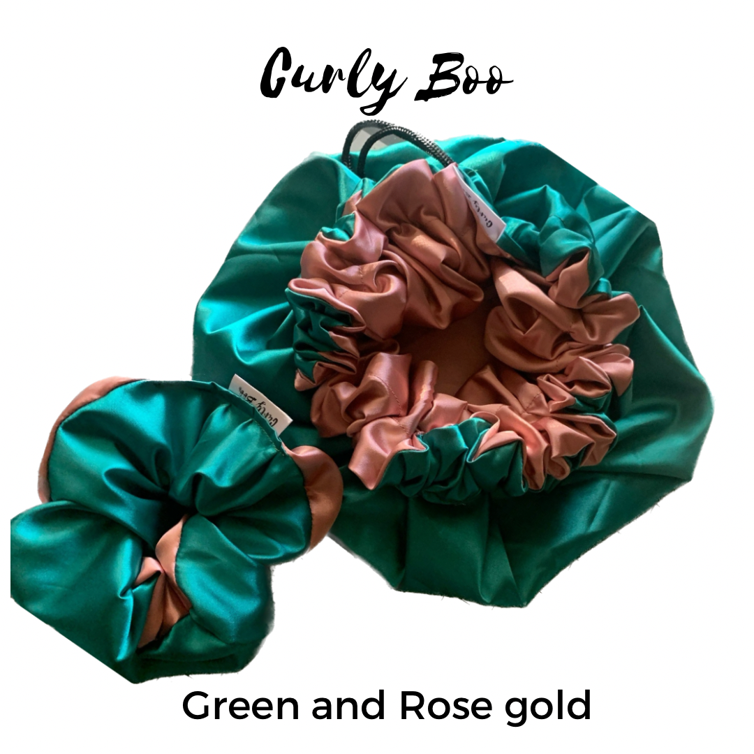 Curly Boo Custom Drawstring Satin Bonnets - Curly Boo