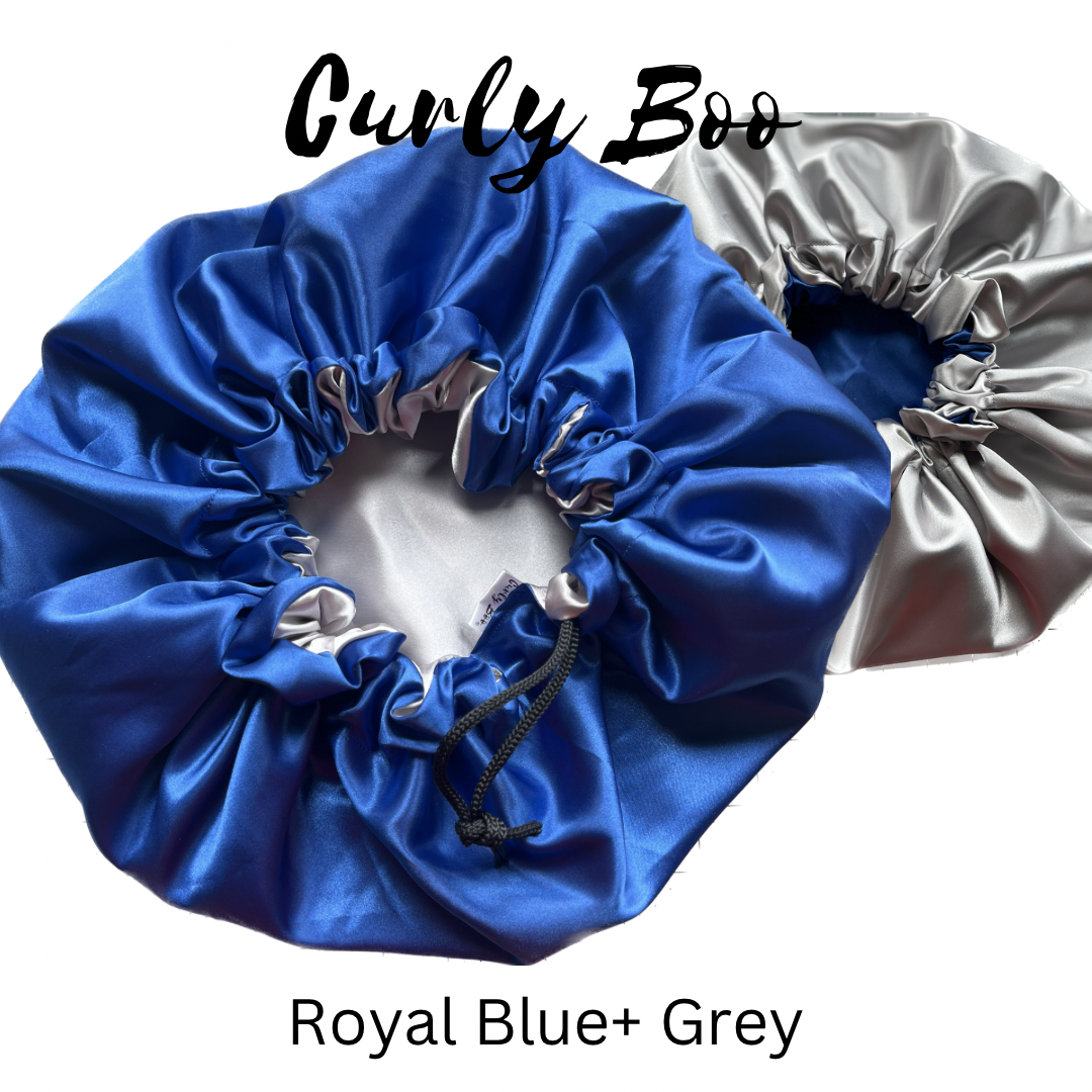 Curly Boo Custom Drawstring Satin Bonnet - Curly Boo