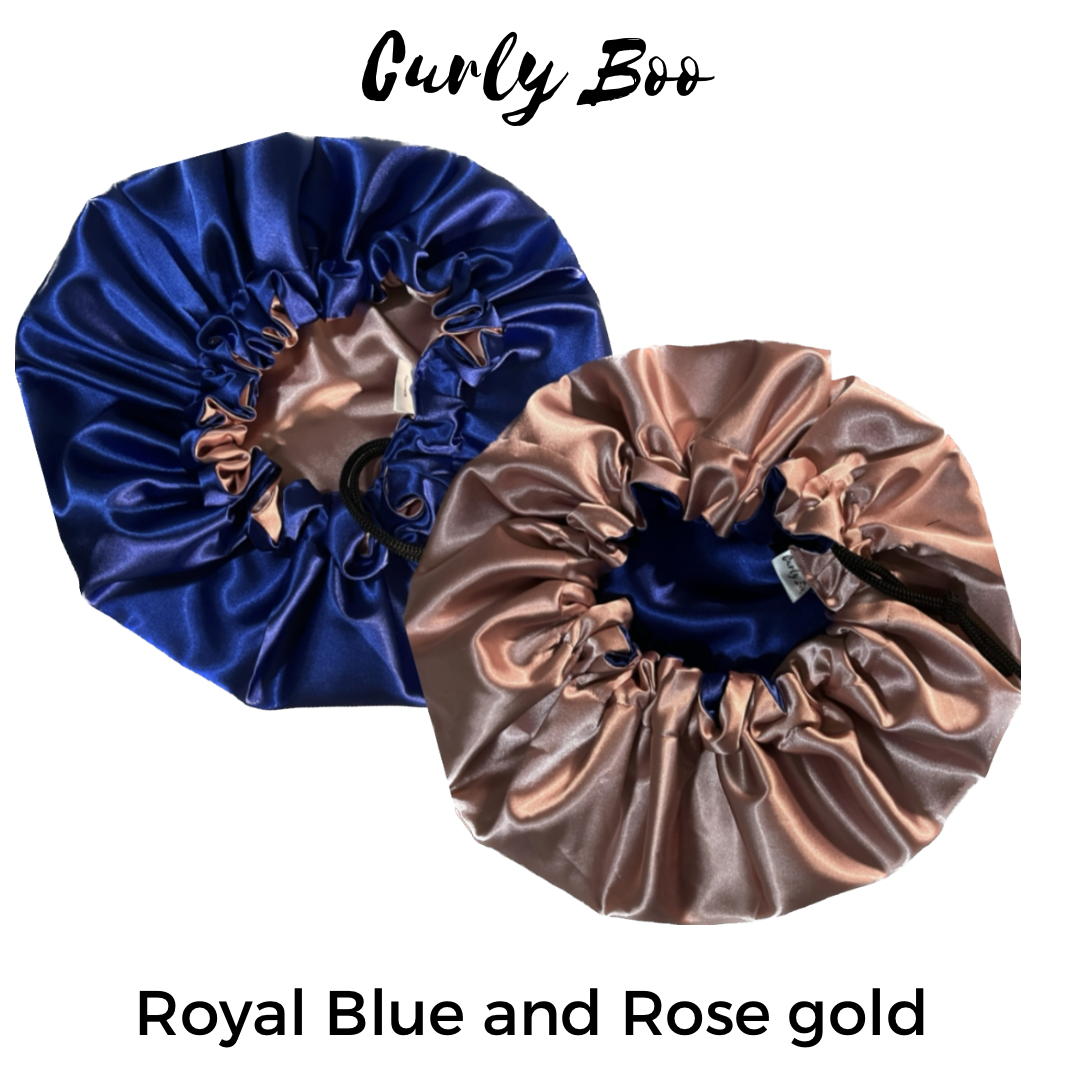 Curly Boo Custom Drawstring Satin Bonnets - Curly Boo