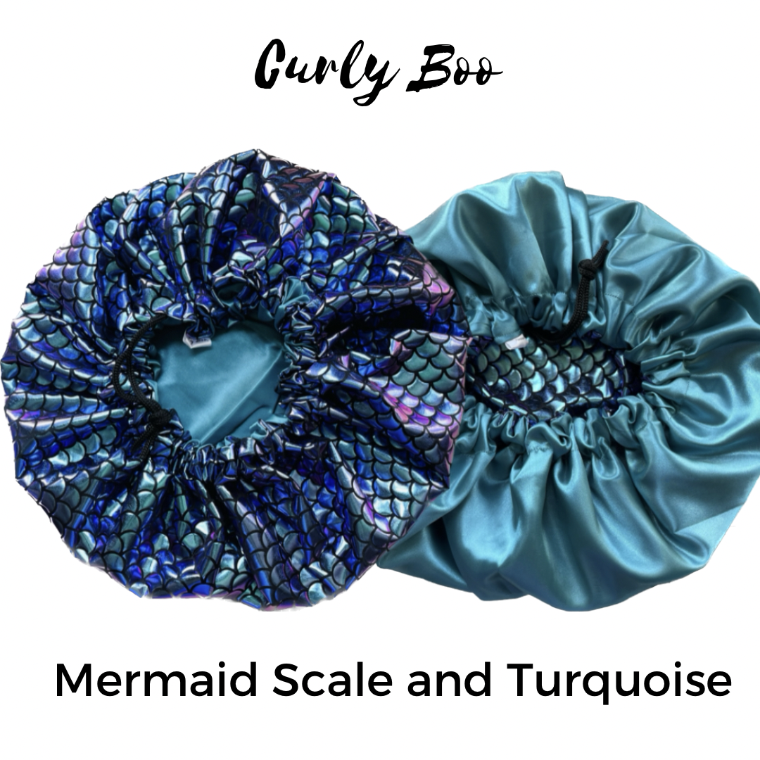 Curly Boo Custom Drawstring Satin Bonnets - Curly Boo