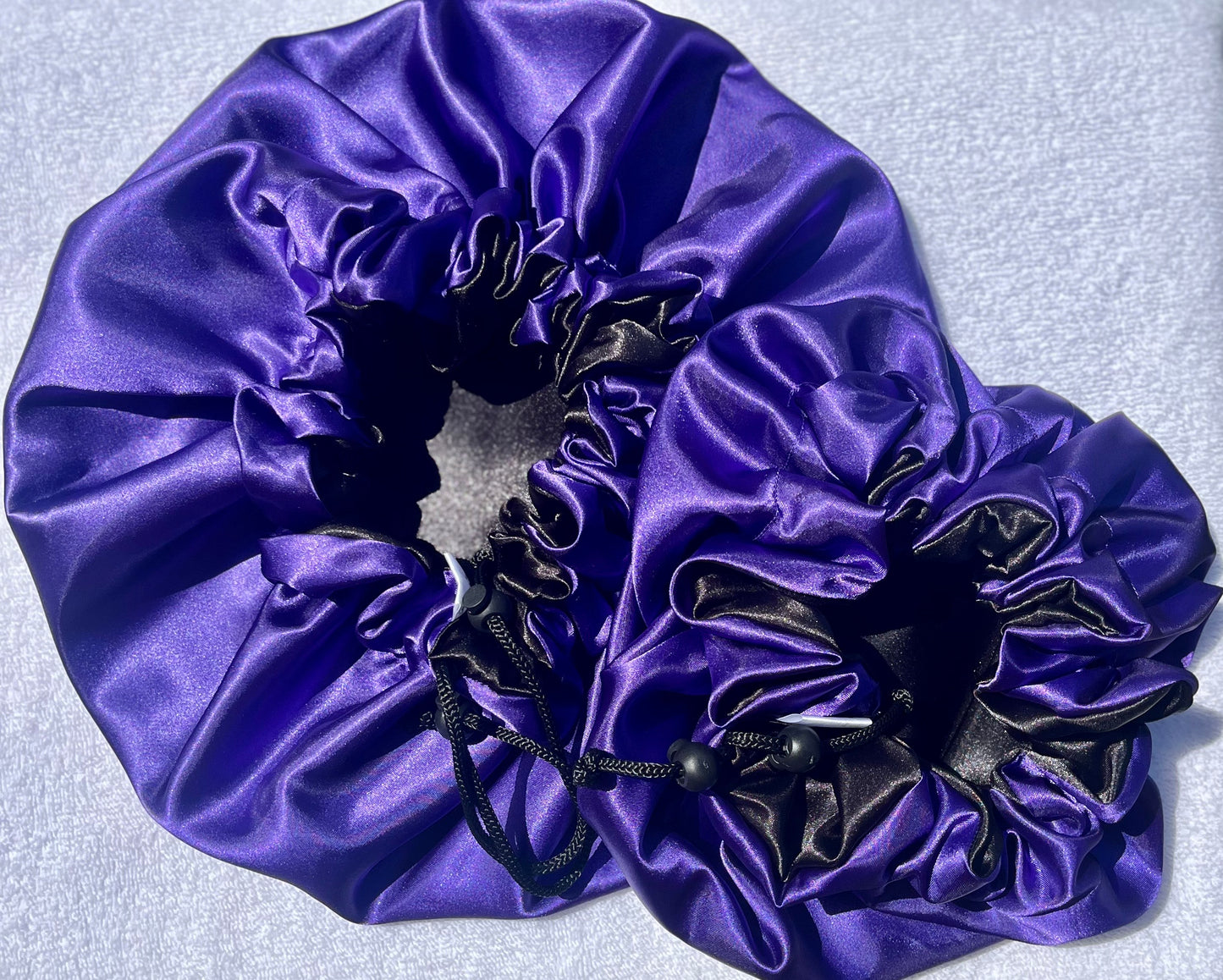 Mommy and Me Matching Satin Bonnets- Adjustable Satin Sleep Caps for Curly & Natural Hair - Curly Boo