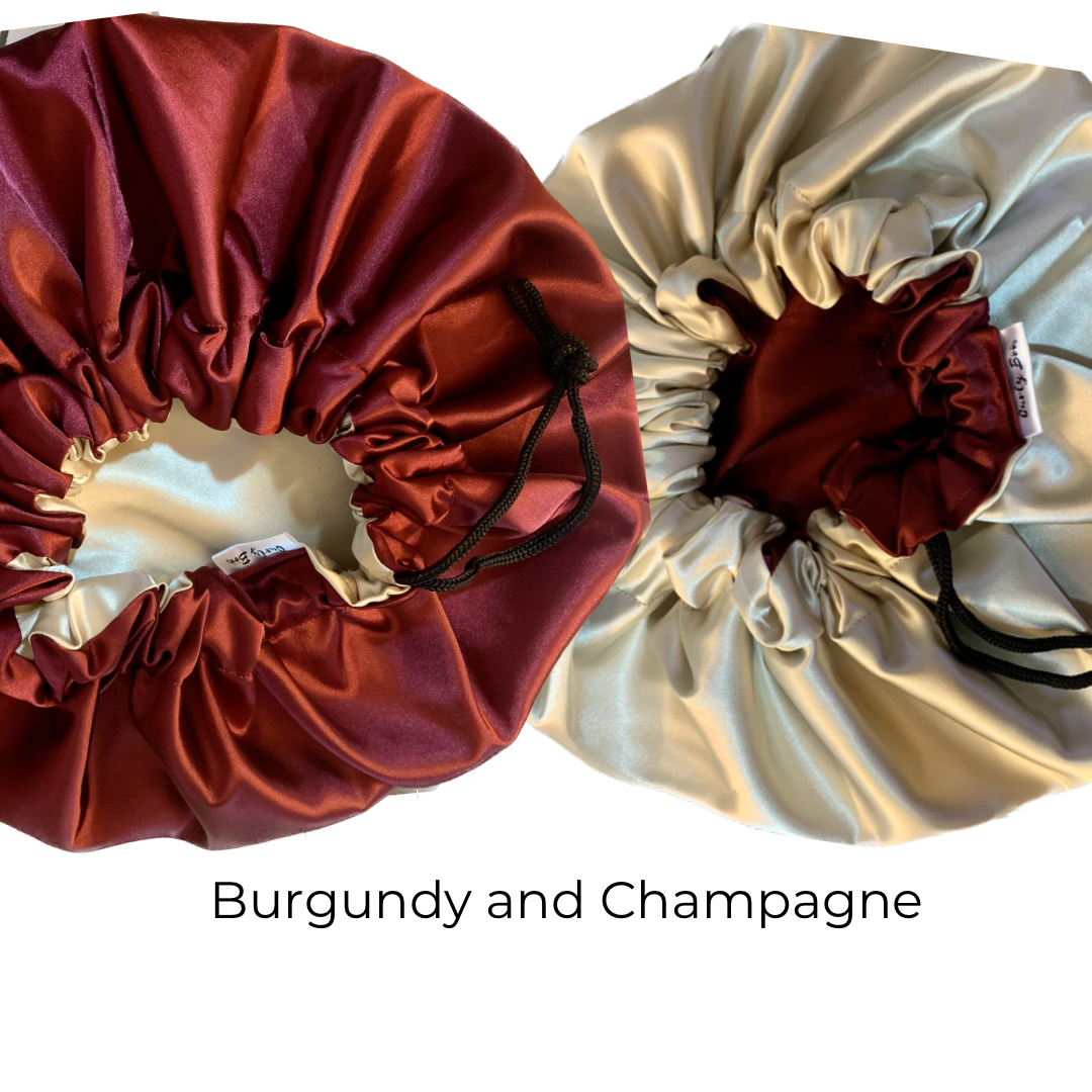 Curly Boo Custom Drawstring Satin Bonnets - Curly Boo