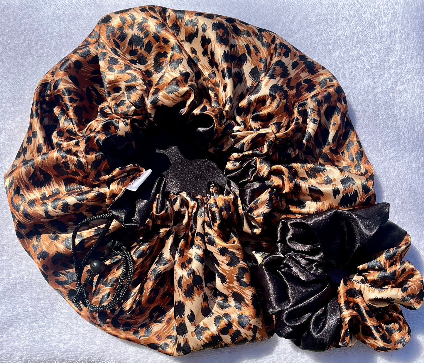 Custom Adjustable Satin Bonnet- Handmade Drawstring Sleep Cap for Curly & Natural Hair by Curly Boo - Curly Boo