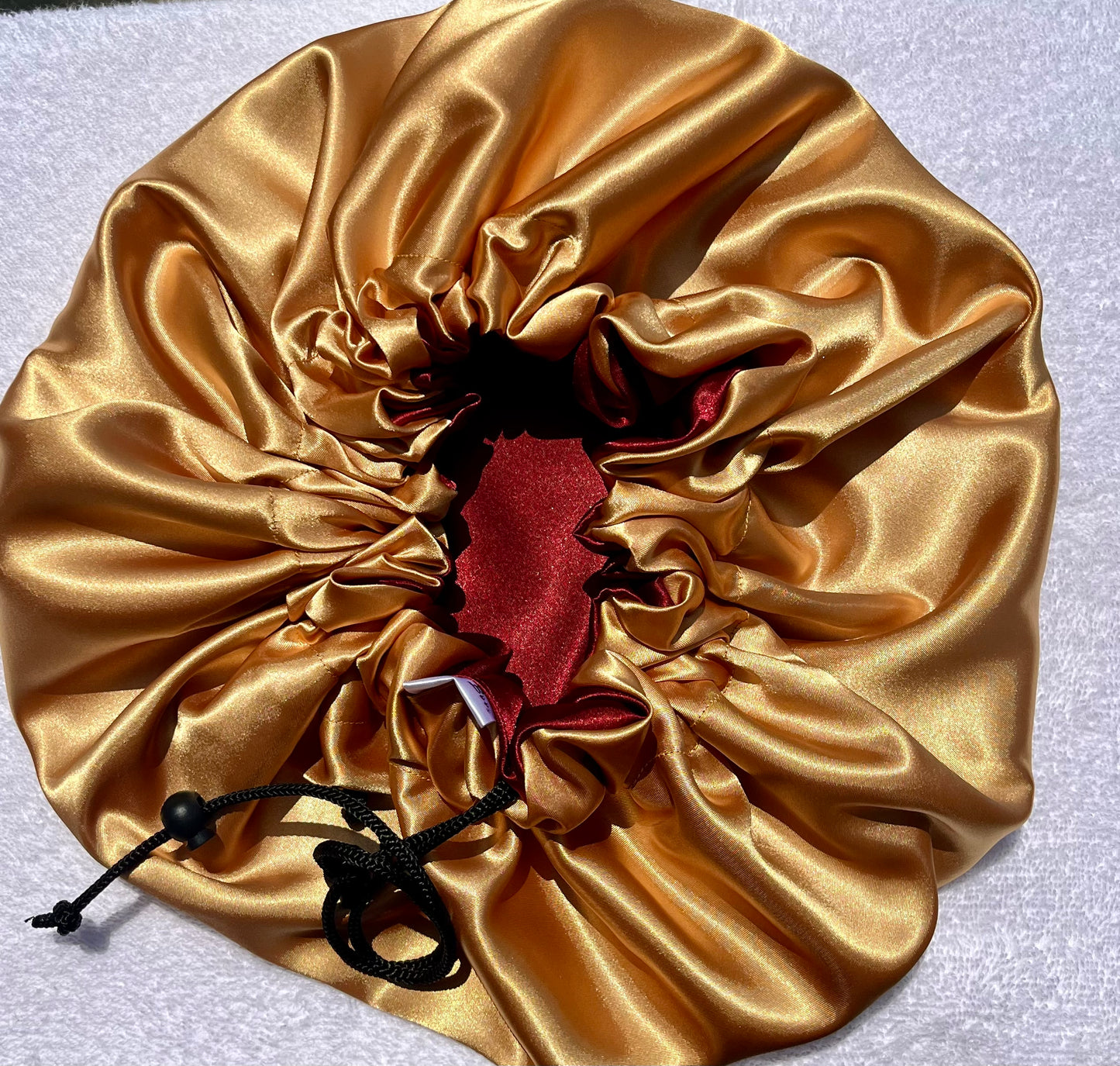 Mermaid Print Satin Hair Bonnet Collection-Adjustable Sleep Bonnets for Curly & Natural Hair