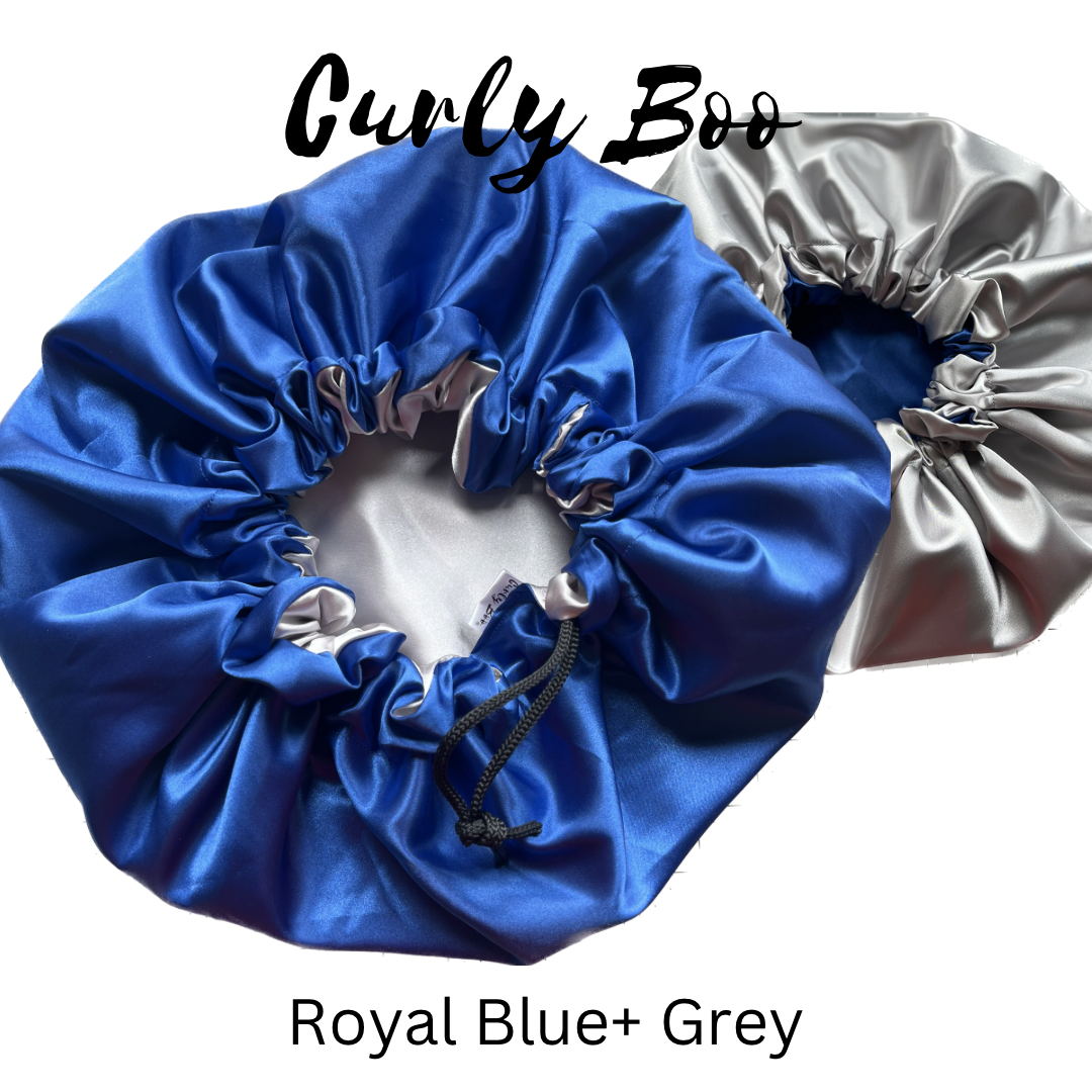 Curly Boo Custom Drawstring Satin Bonnet