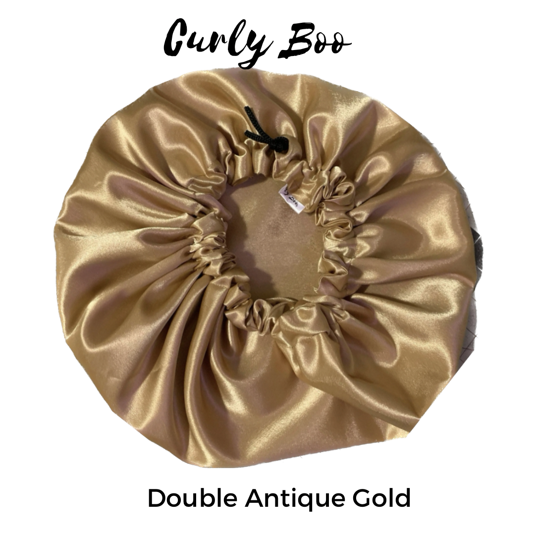 Curly Boo Custom Drawstring Satin Bonnets - Curly Boo